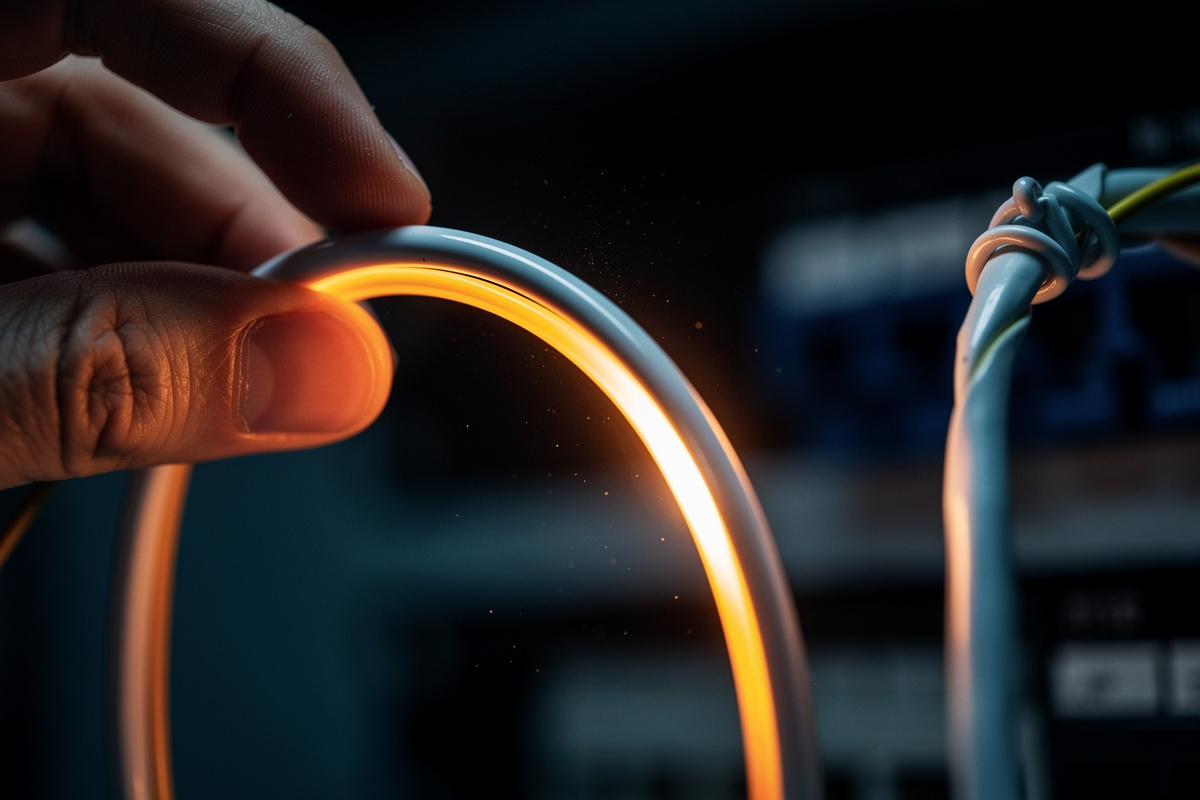 Peut-on plier un câble à fibre optique sans risque ?